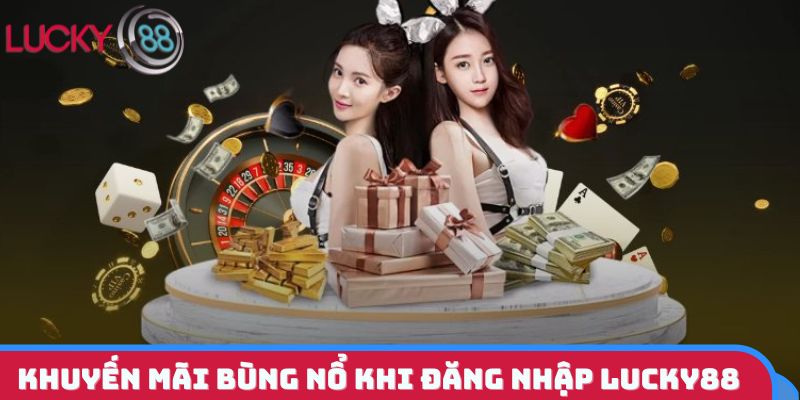 Chỉ 1 lần đăng nhập LUCKY88 - Quà tặng đổ về không giới hạn!